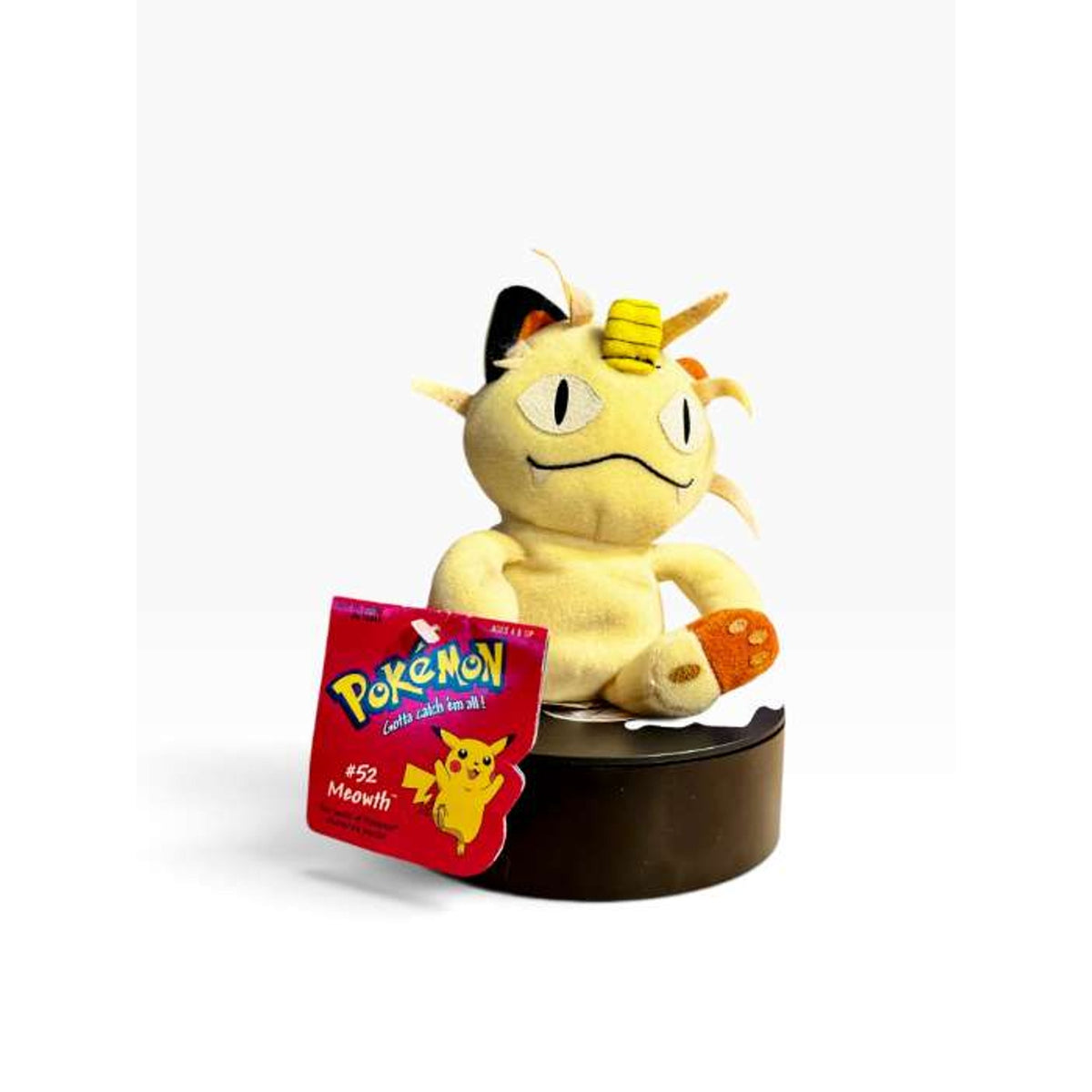Meowth #52 Vintage 1998 Plush