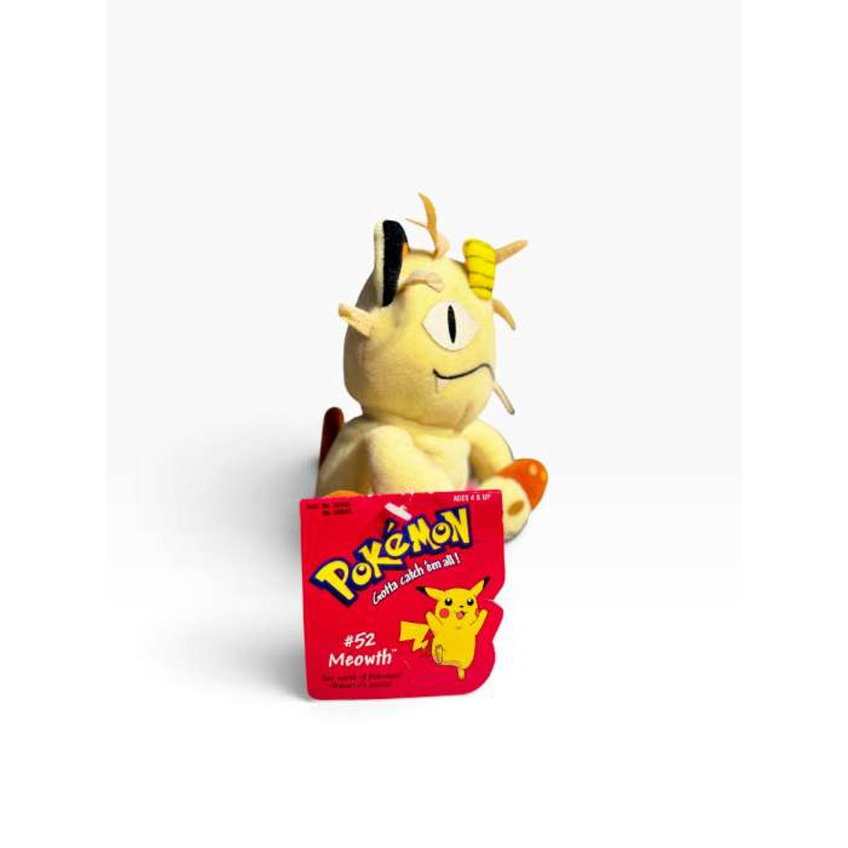 Meowth #52 Vintage 1998 Plush
