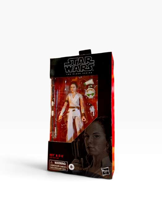 Star Wars The Black Series Rey & D-O Figure Set, New in Box