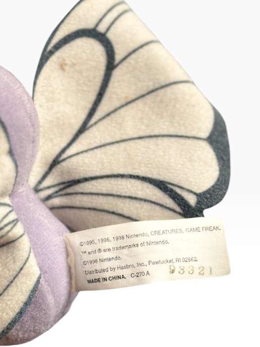 Butterfree #12 Original Vintage 1998 Plush